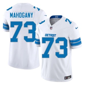 Christian Mahogany White #73 DET Men's Game Jersey 546667-609