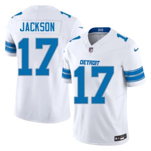 Dan Jackson White Detroit Lions #17 Men's Player Jerseys 840867-950