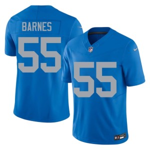 Derrick Barnes Men's DET Lions Blue #55 Alternate Limited Jerseys 963208-358