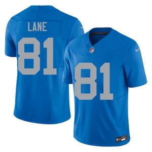 Dick Lane Men Replica #81 Lions Blue Alternate Jerseys 289184-471