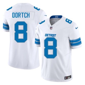 Greg Dortch Detroit White #8 Replica Men's Jersey 171822-880