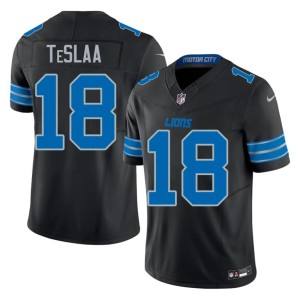 Isaac TeSlaa One Pride Mens NFL Black #18 Jerseys 637171-558