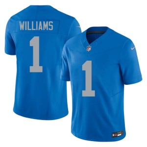 Jameson Williams Blue Alternate #1 Motor City Lions Player Mens Jersey 928887-858