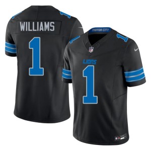 Jameson Williams DET Lions Black #1 Men NFL Jersey 927468-507