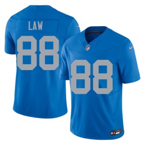 Kendrick Law Mens Detroit Lions Player #88 Blue Alternate Jersey 854573-261