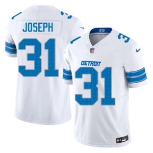 Kerby Joseph Detroit Stitched White Men #31 Jerseys 277853-396