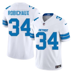 Kye Robichaux Men White 2026 Detroit #34 Jerseys 405496-682