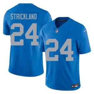 Loren Strickland Alternate Stitched Blue #24 Mens DET Lions Jerseys 964558-152
