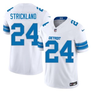 Loren Strickland #24 Official White Mens Defend the Den Jerseys 442356-128