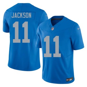 Lucky Jackson Alternate Men #11 Detroit NIL Blue Jerseys 474506-952