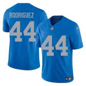 Malcolm Rodriguez Blue #44 Men's Alternate Player Defend the Den Jersey 563644-539