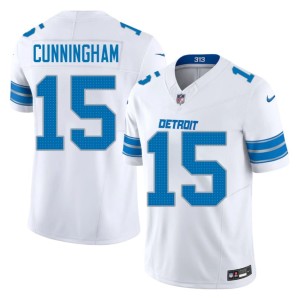 Malik Cunningham White Mens #15 Official Lions Jerseys 266314-102