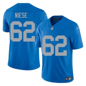 Michael Niese Embroidery Men Blue Silver Rush Alternate #62 Jerseys 409992-982