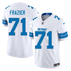 Miles Frazier Men's #71 Detroit Lions White Player Jerseys 296405-496