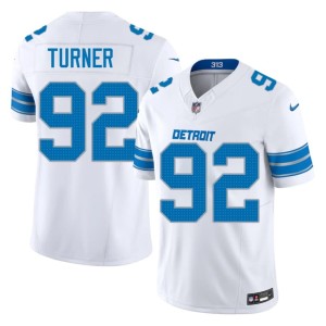 Payton Turner #92 White Defend the Den Men Limited Jerseys 906649-195
