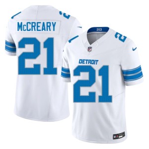 Roger McCreary Men White Motor City Lions #21 Official Jerseys 300785-591