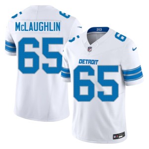 Seth McLaughlin Detroit Lions White Men's #65 Football Jersey 338987-537