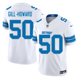 Skyler Gill-Howard Mens Game DL #50 White Jerseys 423512-157