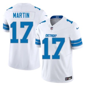 Tay Martin NFL Men Detroit Lions White #17 Jerseys 850814-383