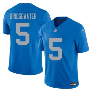 Teddy Bridgewater Blue NFL Mens #5 Defend the Den Alternate Jerseys 506757-673
