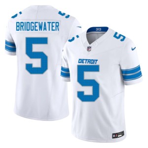 Teddy Bridgewater Men's DET Lions White #5 Player Jerseys 518849-826