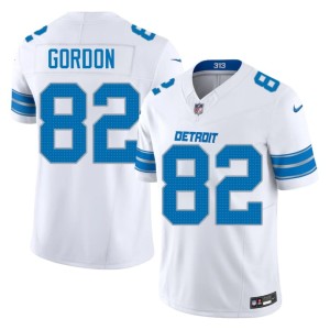Thomas Gordon Motor City Lions Mens NFL White #82 Jerseys 480529-819