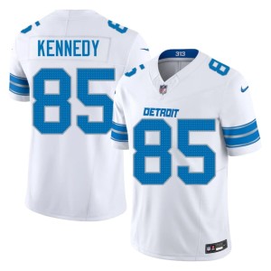 Tom Kennedy #85 Lions Game White Men's Jerseys 182485-250