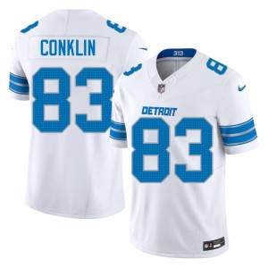 Tyler Conklin White Men Embroidery #83 DL Jersey 238145-275