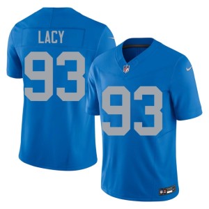 Tyler Lacy Game Men Motor City Lions Blue Alternate #93 Jersey 689072-243