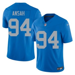 Ziggy Ansah Alternate Detroit #94 Blue Game Men's Jersey 745886-728