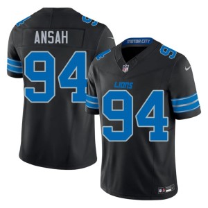 Ziggy Ansah The Pride Stitched Men's #94 Black Jerseys 937494-391