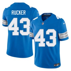 De'Shawn Rucker #43 Men's Replica Detroit Blue Jerseys 769735-934