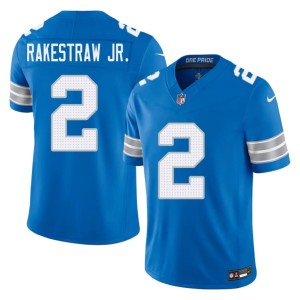 Ennis Rakestraw Jr. Detroit Lions #2 Blue Men's NIL Jerseys 881503-613