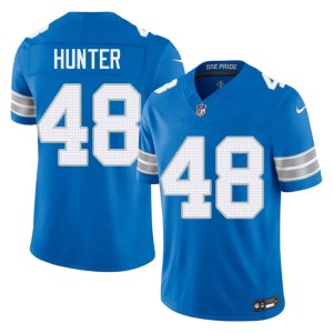 Erick Hunter Detroit Mens Blue Football #48 Jerseys 889476-922