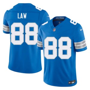 Kendrick Law Men Blue Official Lions #88 Jerseys 625087-822