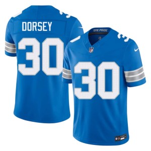 Khalil Dorsey Mens Lions Blue #30 Embroidery Jerseys 782969-605