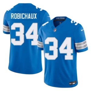 Kye Robichaux #34 Men's Player Blue Detroit Jerseys 941032-791
