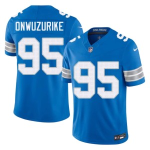Levi Onwuzurike Limited Blue #95 Mens Detroit Lions Jerseys 879683-593