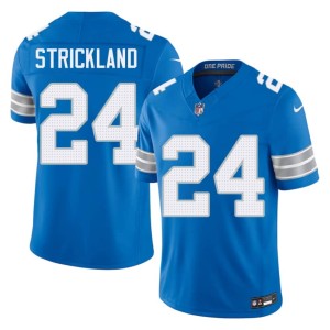 Loren Strickland Football Blue Detroit Lions #24 Men's Jersey 420073-988