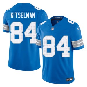 Miles Kitselman #84 NIL DET Lions Blue Men Jersey 816568-751