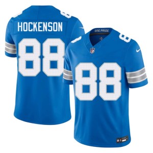 T.J. Hockenson NFL #88 Blue Lions Men Jersey 729496-488
