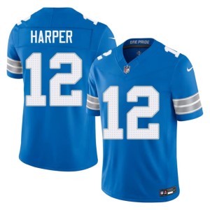 Thomas Harper Detroit Lions NFL Blue #12 Men's Jerseys 224073-442