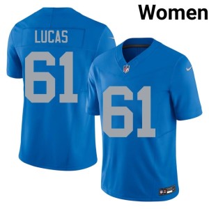Anthony Lucas Alternate Silver Rush Women's Blue #61 Official Jerseys 592274-553