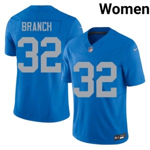 Brian Branch Alternate Women's #32 Stitched Blue DET Jersey 561741-262