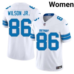 Cedrick Wilson Jr. Women's White Embroidery #86 Detroit Jerseys 745047-462