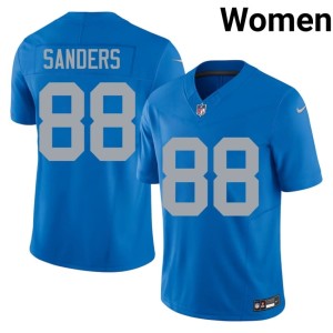 Charlie Sanders Women's Blue Alternate Game #88 DL Jerseys 111710-604