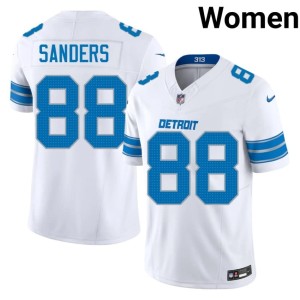 Charlie Sanders White Womens #88 DL NFL Jerseys 709754-258