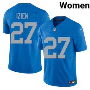 Christian Izien #27 NFL Blue Alternate Women's DET Lions Jerseys 133502-968