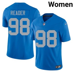 DJ Reader Womens Blue NFL Silver Rush Alternate #98 Jerseys 870544-980