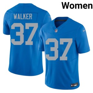 Doak Walker Alternate Stitched Blue One Pride #37 Womens Jersey 361420-546